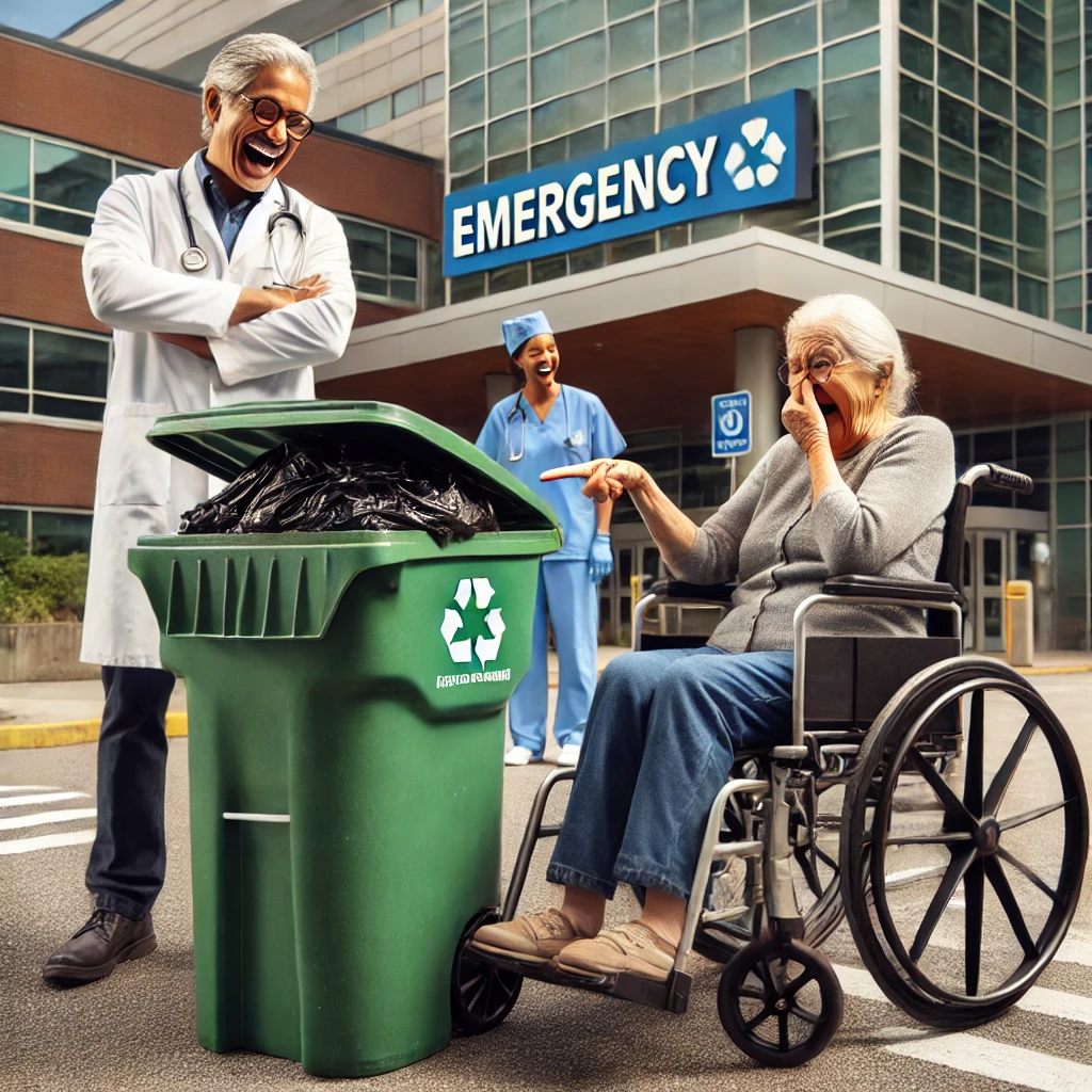Hospital Trash Bin