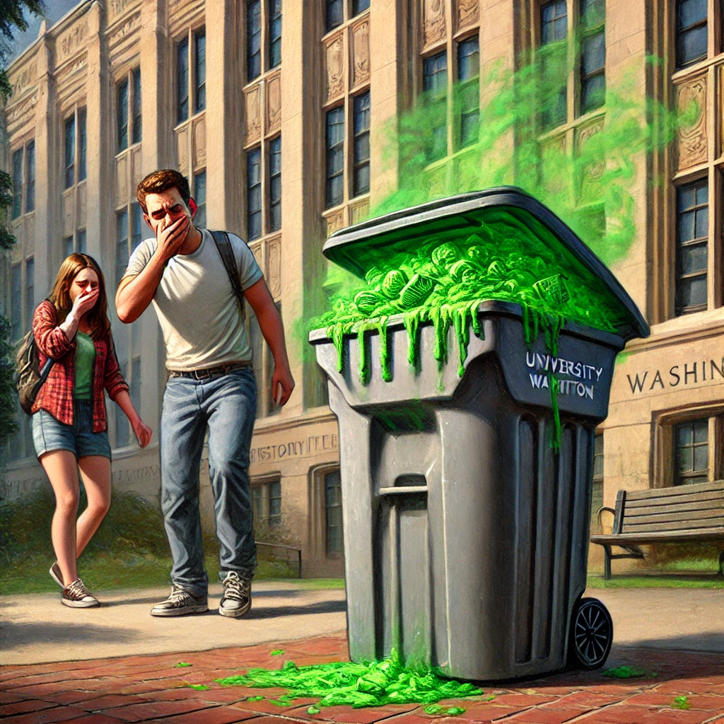 University Trash Bin